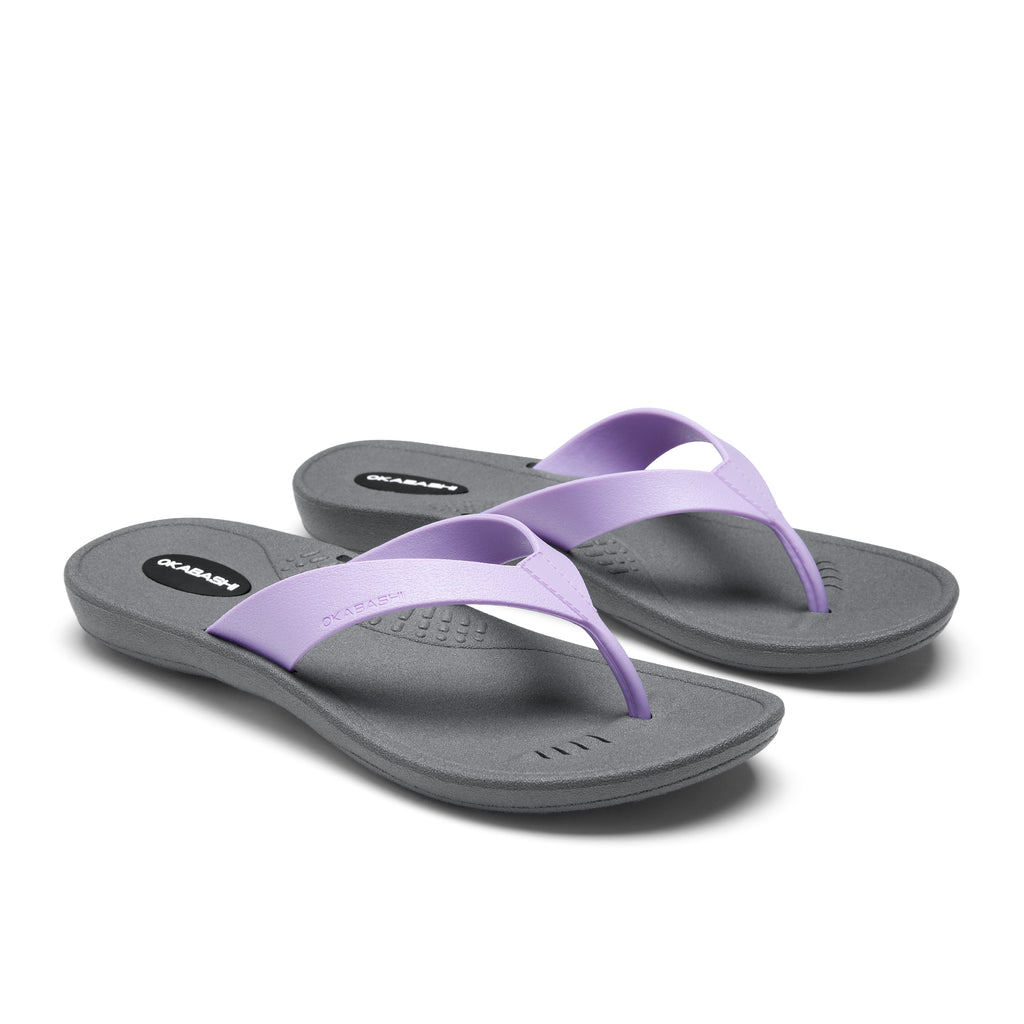 Breeze Women's Essential Flip Flop with Wide Straps - Lilac Purple
