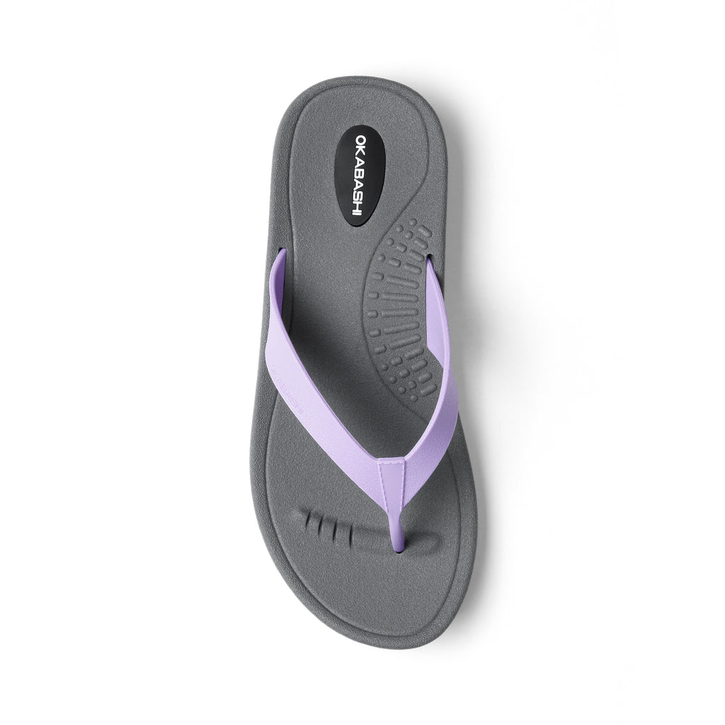 Breeze Women's Flip Flops - Slate/Lilac - Okabashi