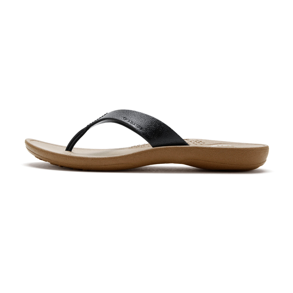 Breeze Women's Essential Flip Flop with Wide Straps - Black