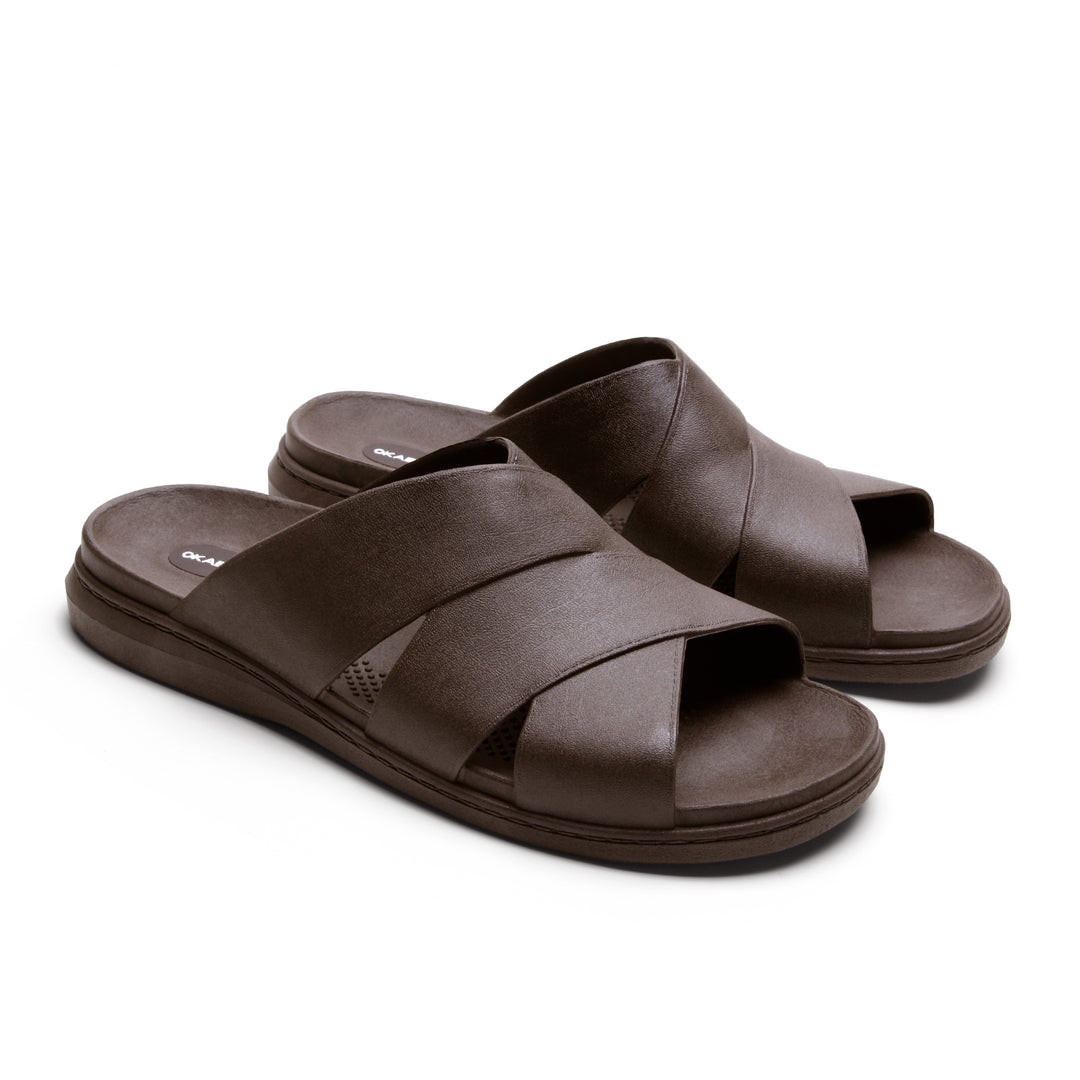male dress sandals Mens Dress Formal Sandals Shoes Hollow Cut Out Buckle Leather Flats Roman Shoes