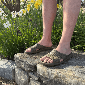 Torino Durable Men's Slide Sandal Made in USA Okabashi Shoes