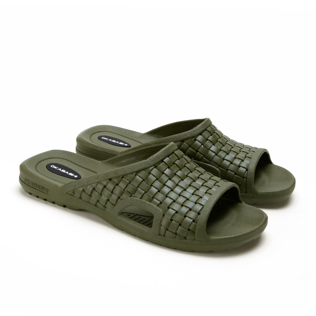 Torino Durable Men's Slide Sandal Made in USA Okabashi Shoes