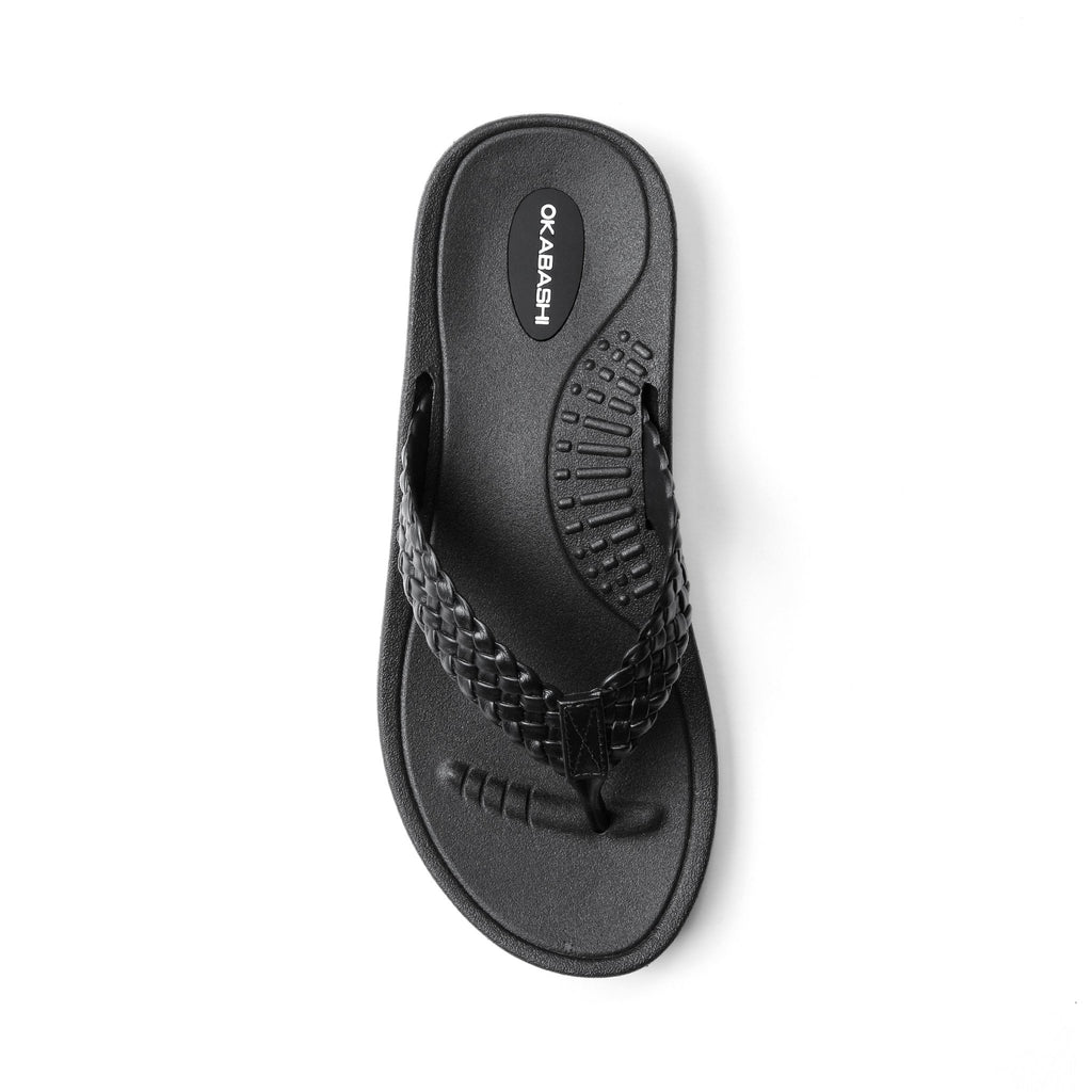 Baha Women's Flip Flops - Black - Okabashi