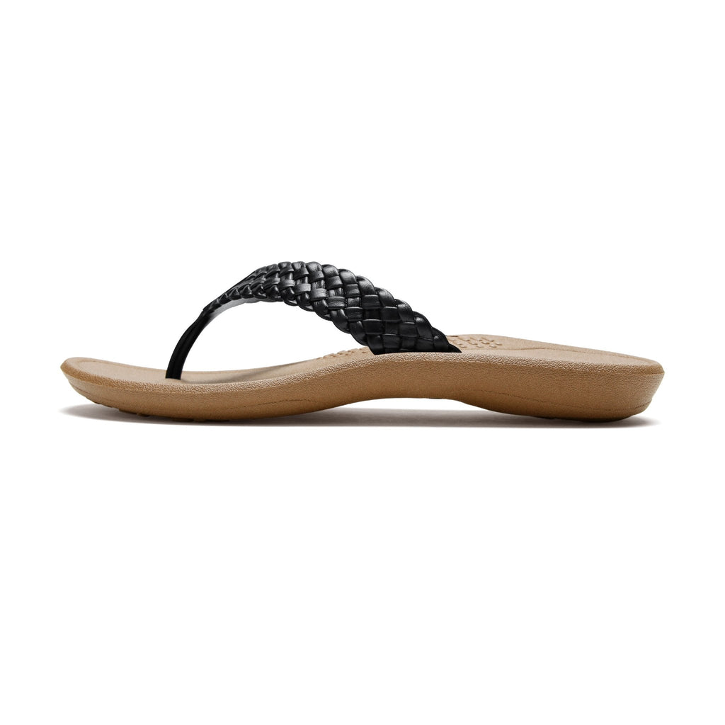 Baha Women's Flip Flops - Toffee/Black - Okabashi