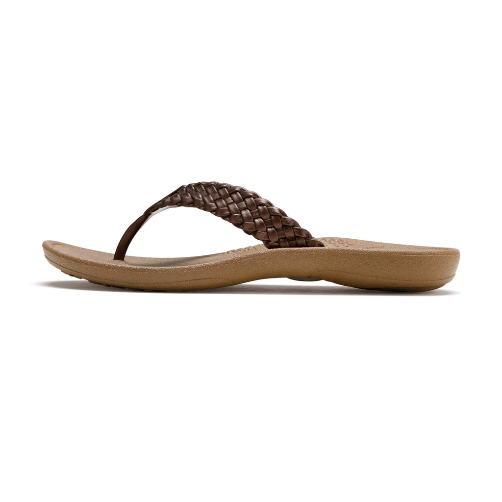 Baha Women's Flip Flops - Toffee/Copper - Okabashi