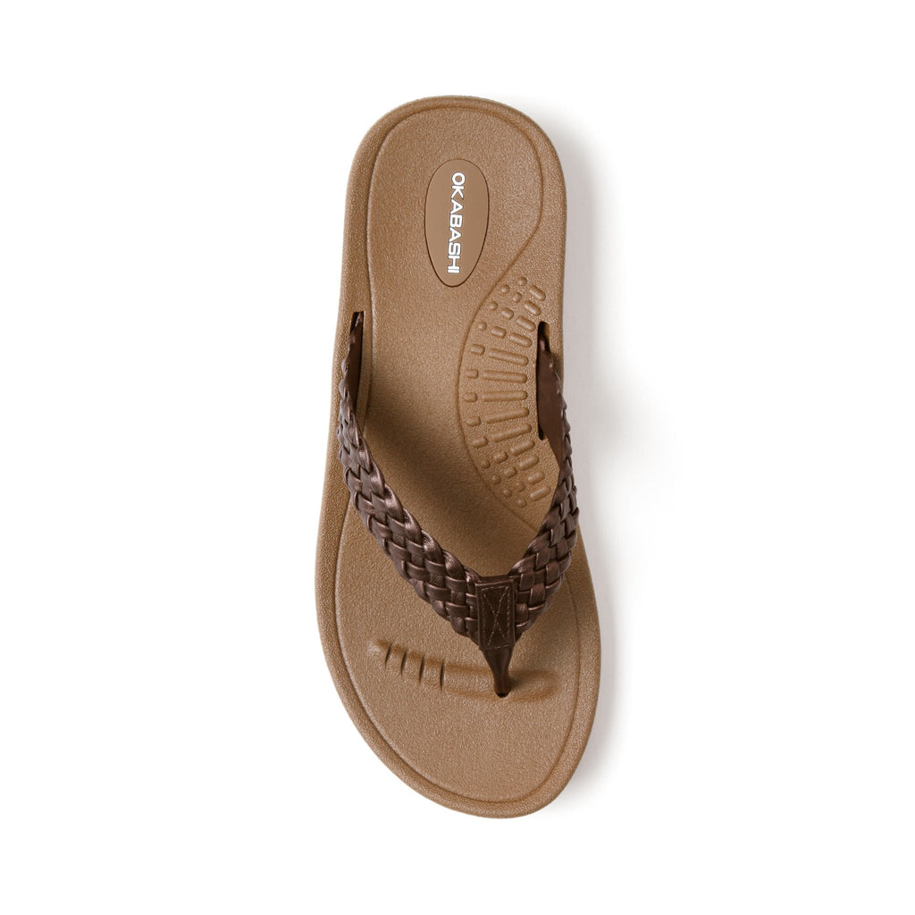 Baha Women's Flip Flops - Toffee/Copper - Okabashi