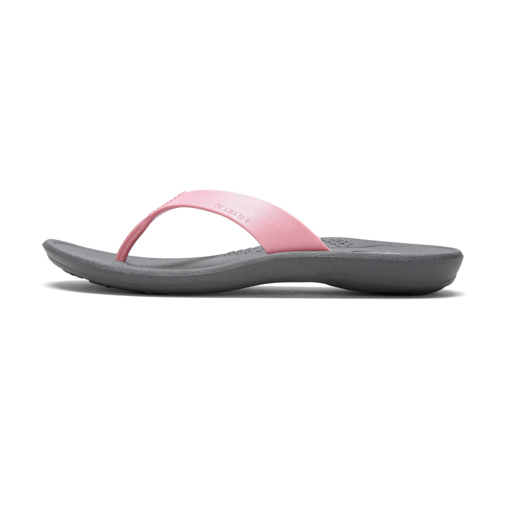 Breeze Women's Flip Flops - Black/Silver - Okabashi