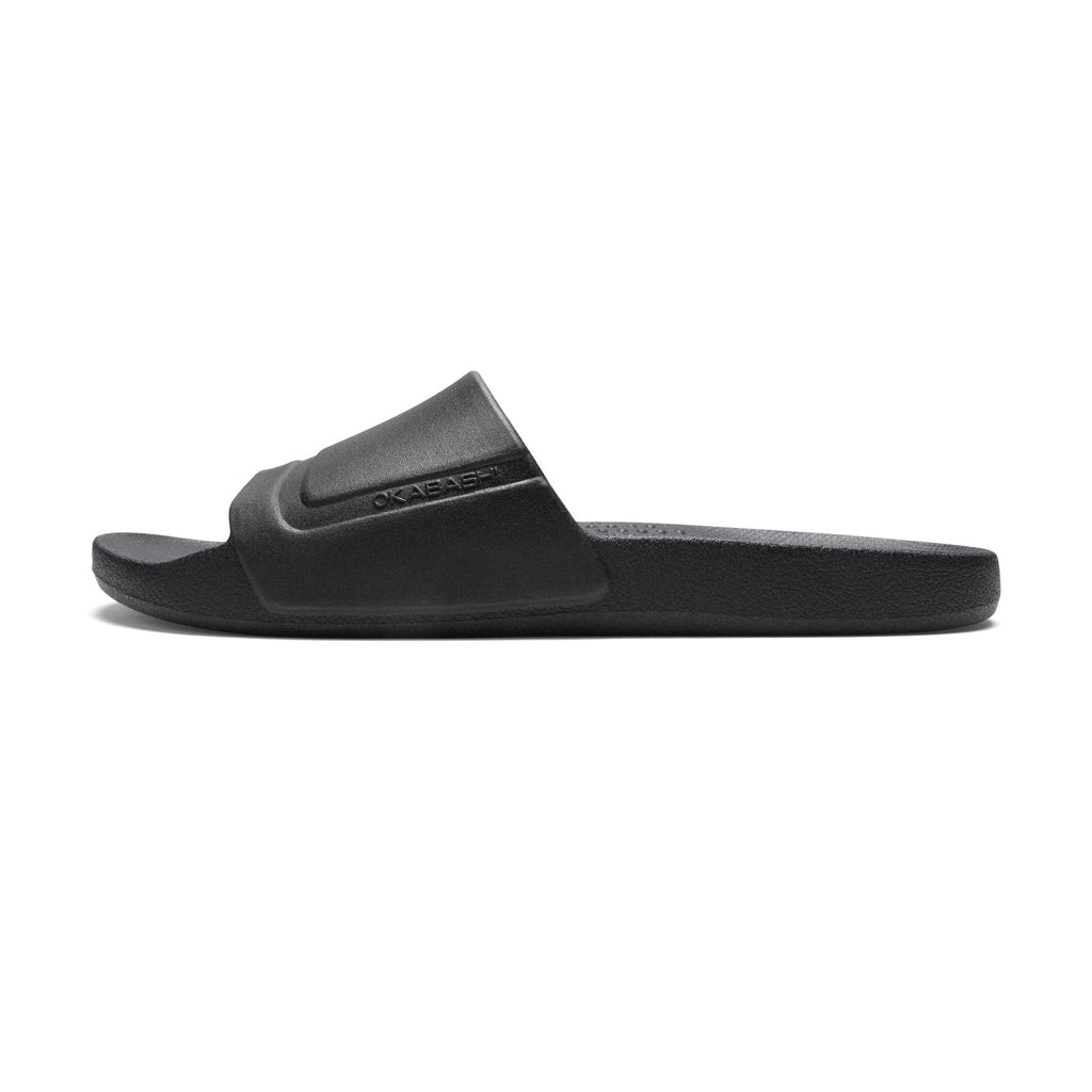 Coast Men's Slide Sandals - Black - Okabashi