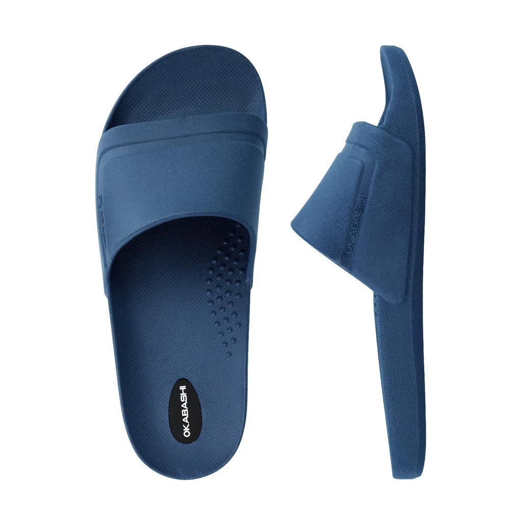 Coast Men's Slide Sandals - Navy - Okabashi