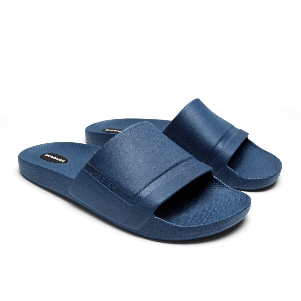 Coast Men's Slide Sandals - Navy - Okabashi