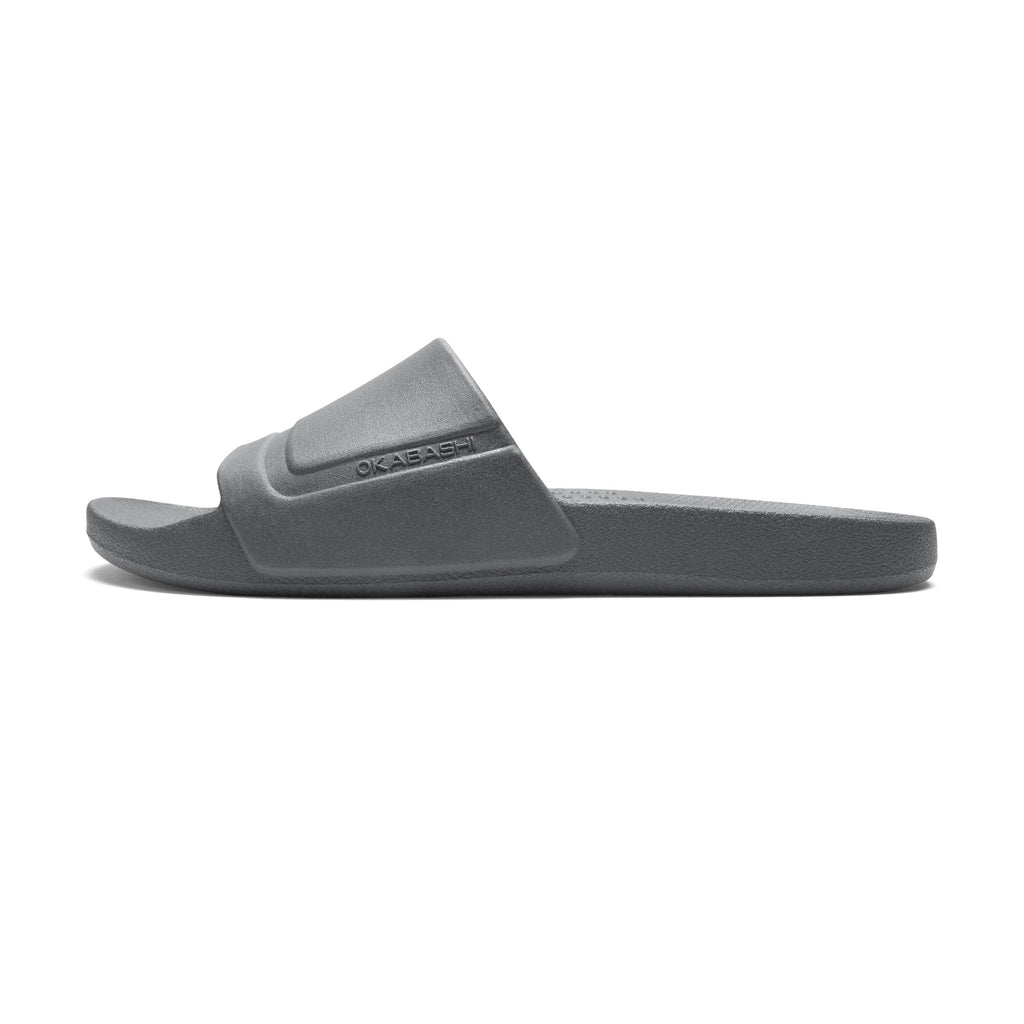 Coast Men's Slide Sandals - Slate - Okabashi