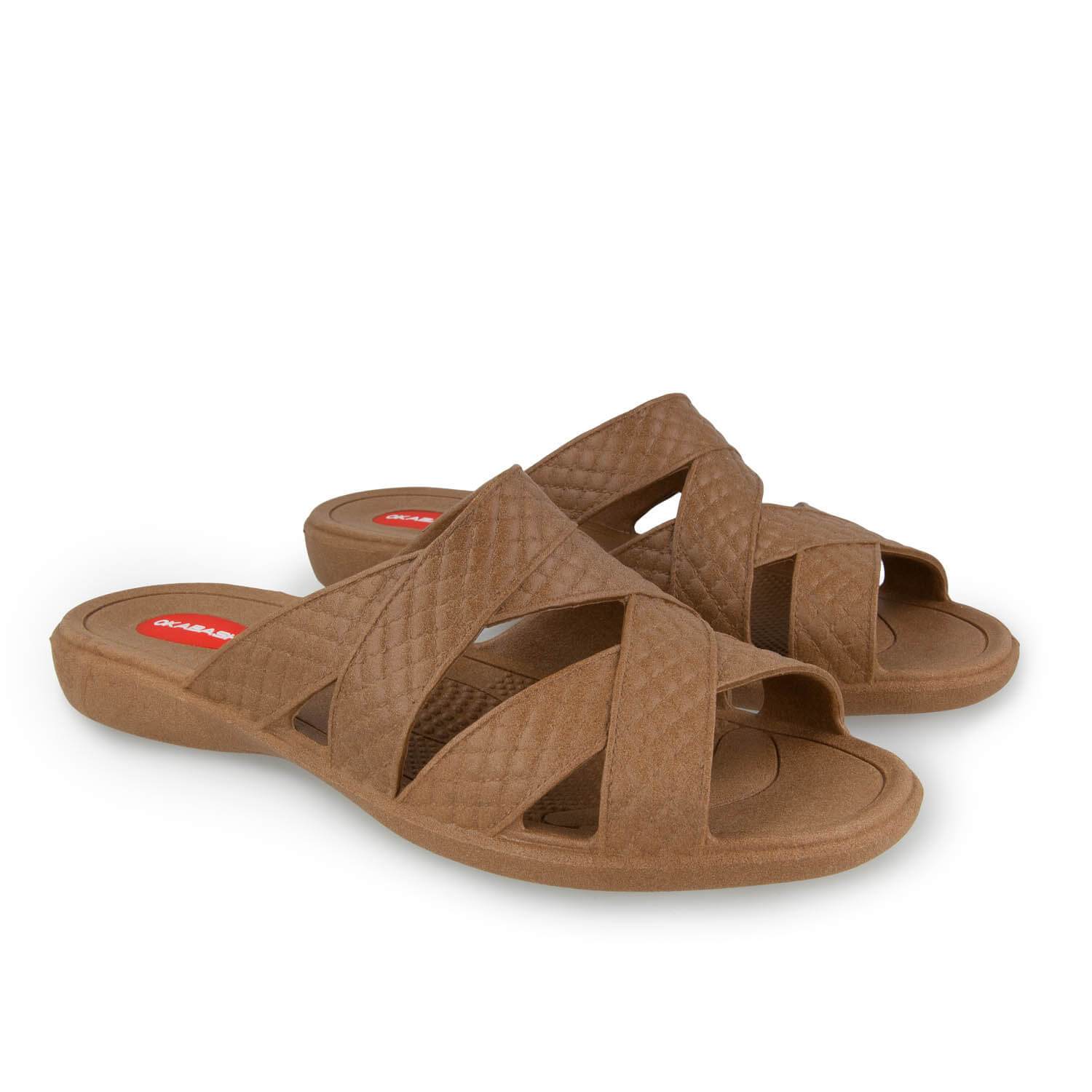 Cross Strap Eco-Friendly Women's Sandal Made in USA Okabashi