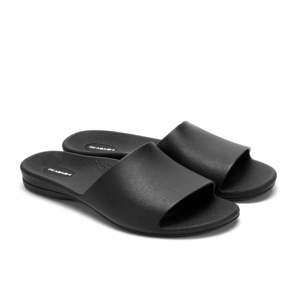 Cruise Women's Slide Sandals - Black - Okabashi