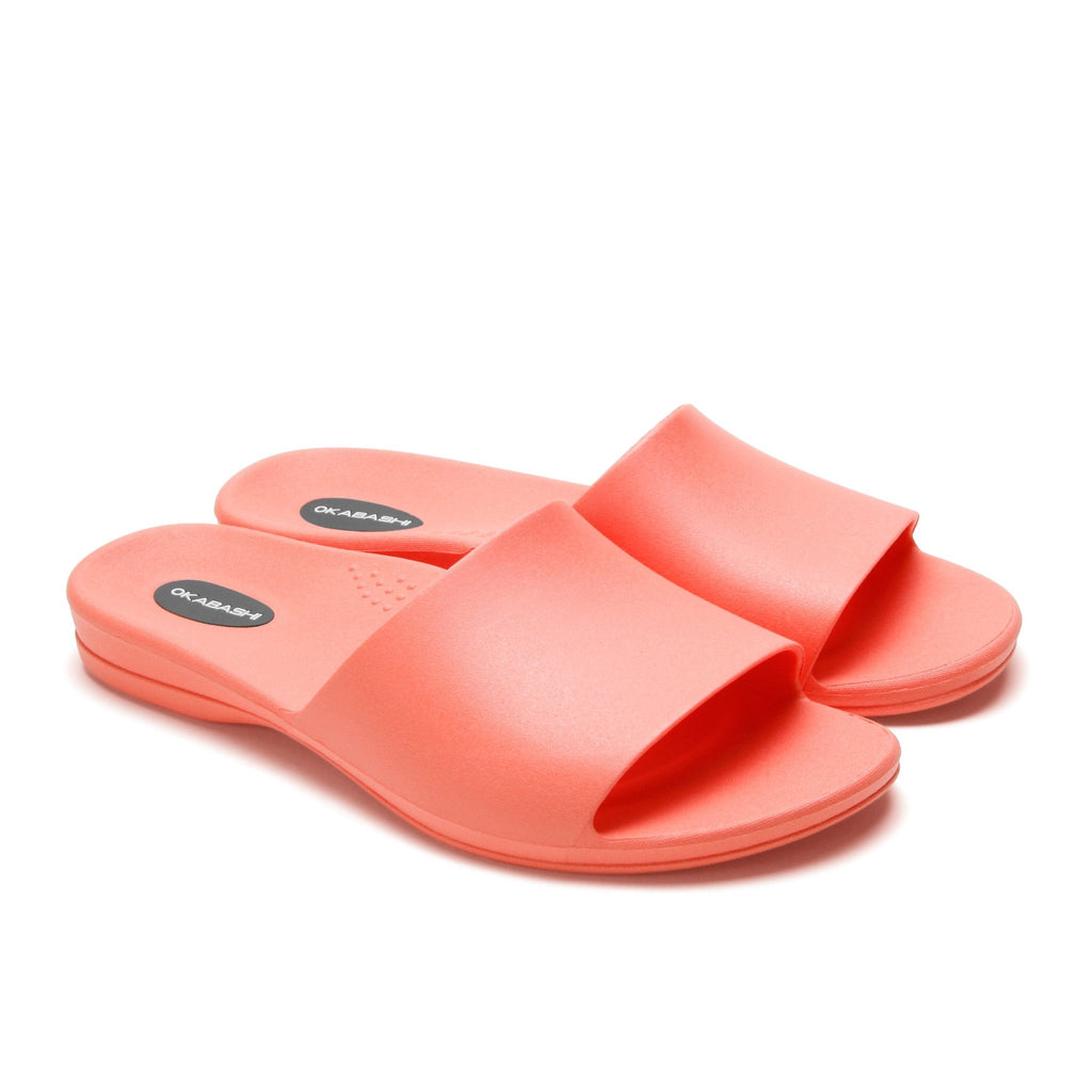 Cruise Women's Slide Sandals - Coral - Okabashi