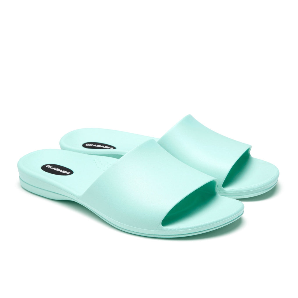 Cruise Women's Slide Sandals - Sea Foam - Okabashi