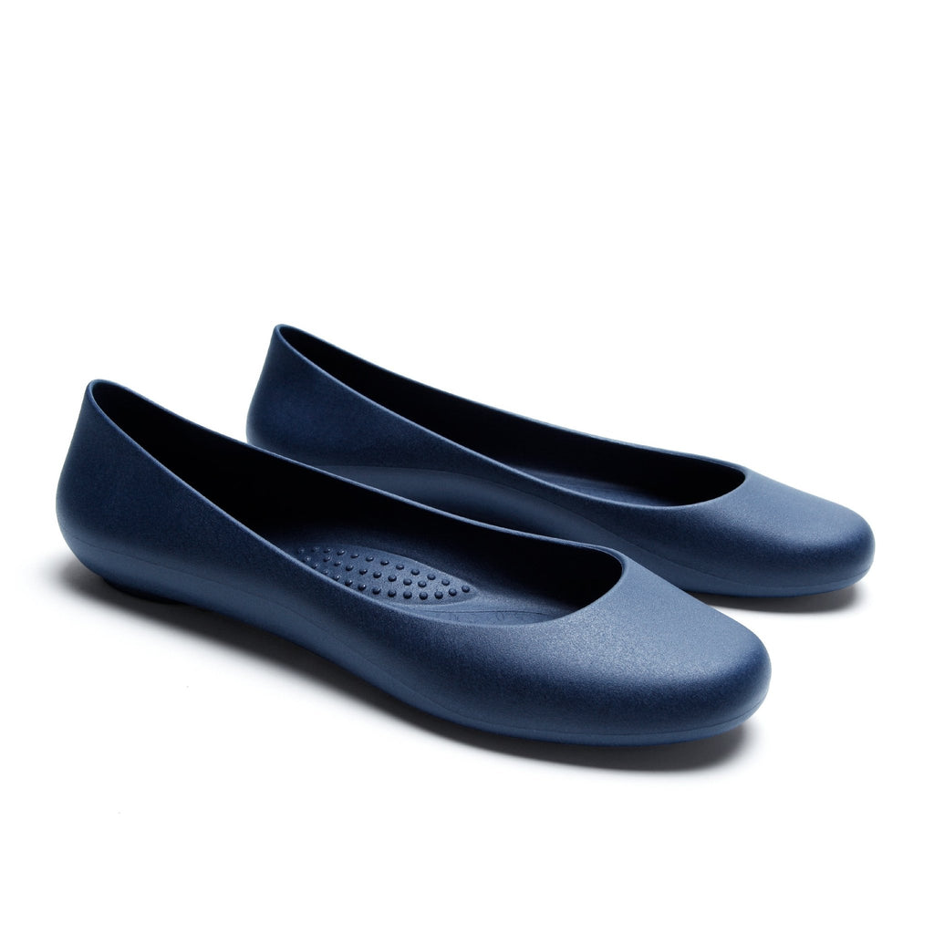 Georgia Ballet Flats - Navy - Okabashi