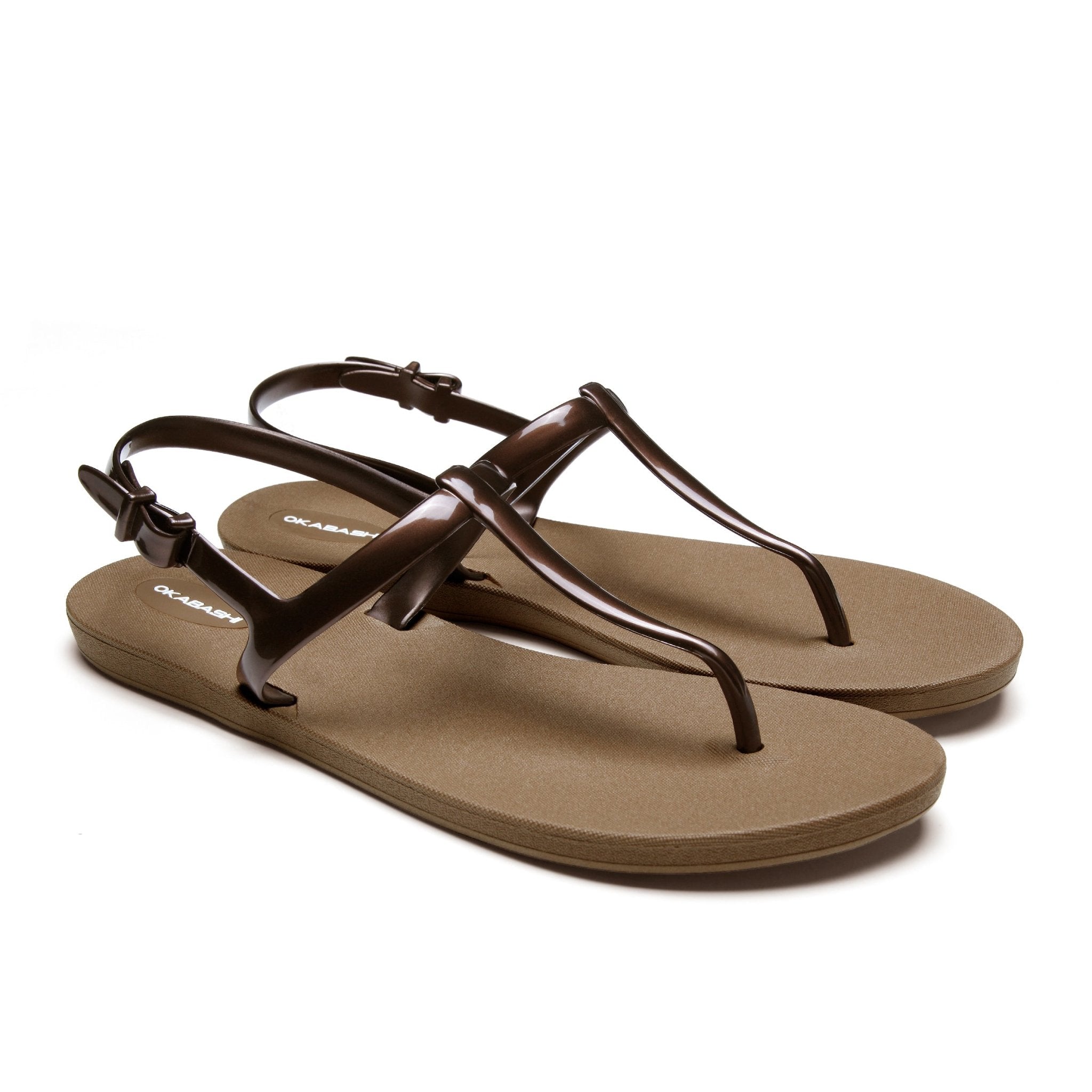 Journey Slim T-Strap Sandals Recycled Sandals Made in USA Okabashi