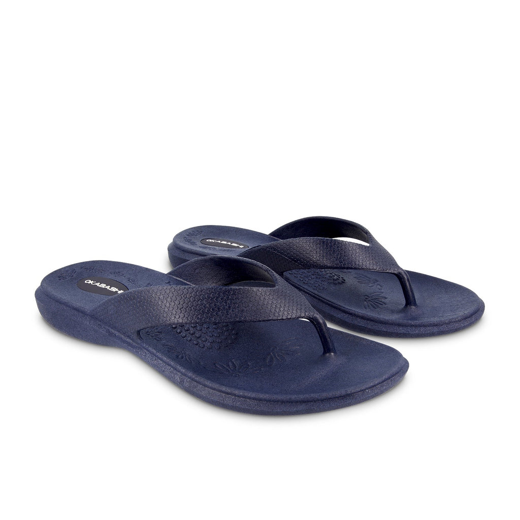 Maui Women's Flip Flops - Navy - Okabashi