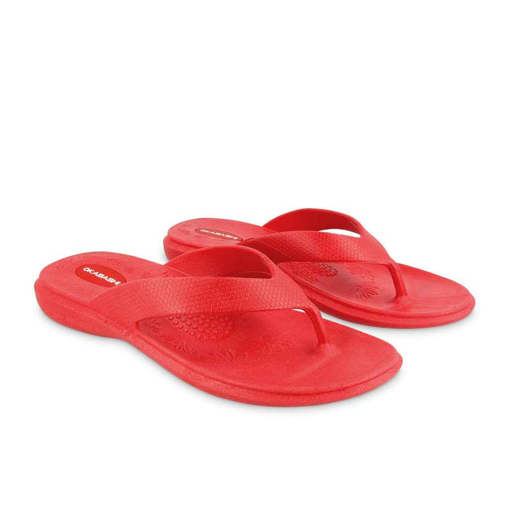 Maui Women's Flip Flops - Pomegranate - Okabashi