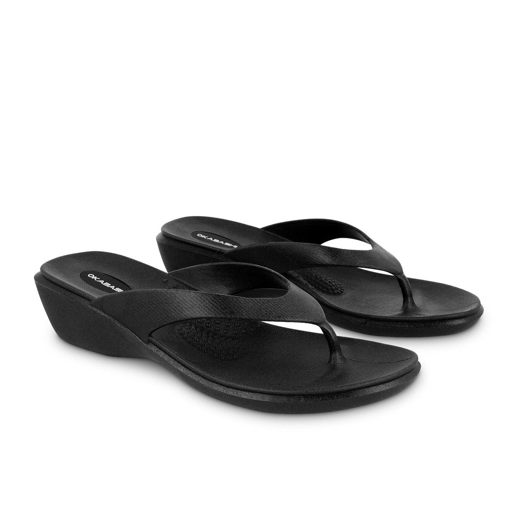 Splash Women's Flip Flops - Black - Okabashi