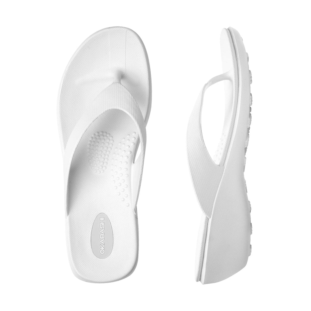 Splash Women's Flip Flops - White - Okabashi