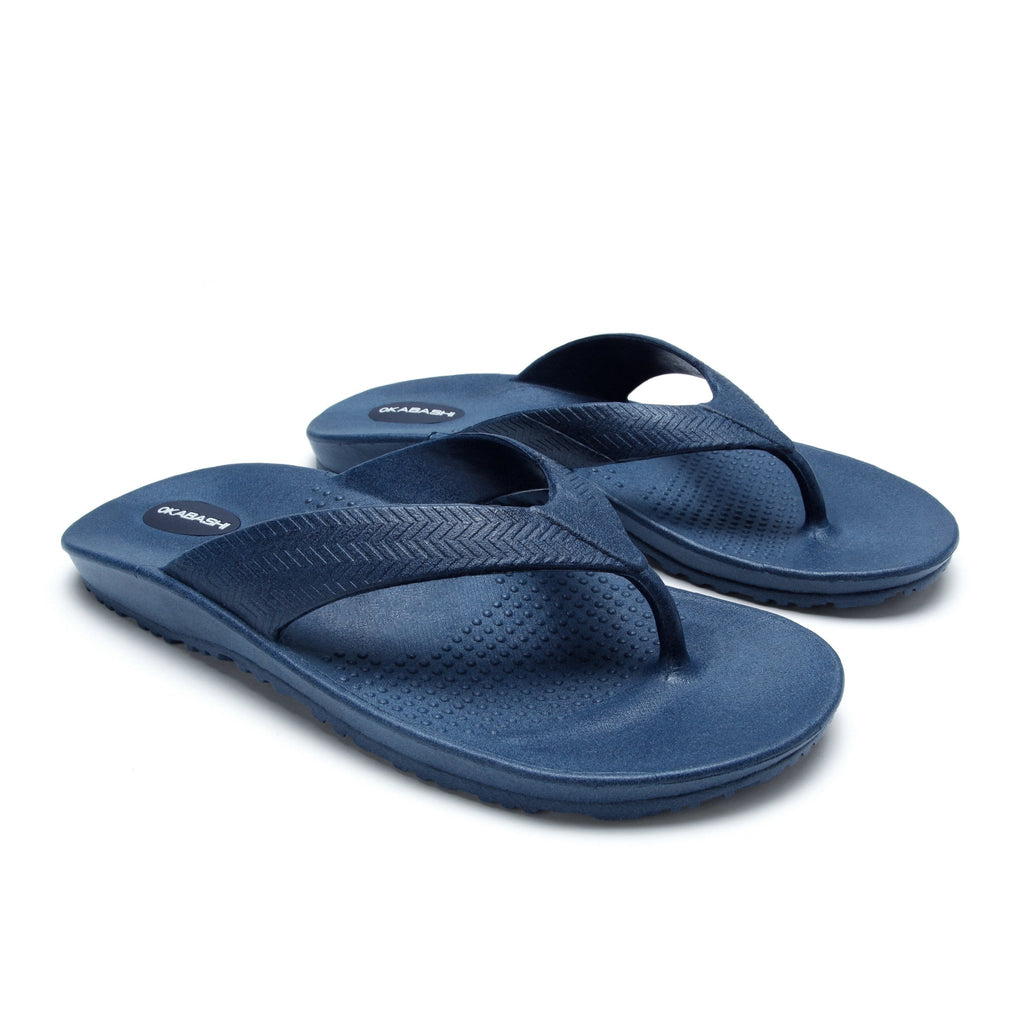 Surf Men's Flip Flops - Navy - Okabashi