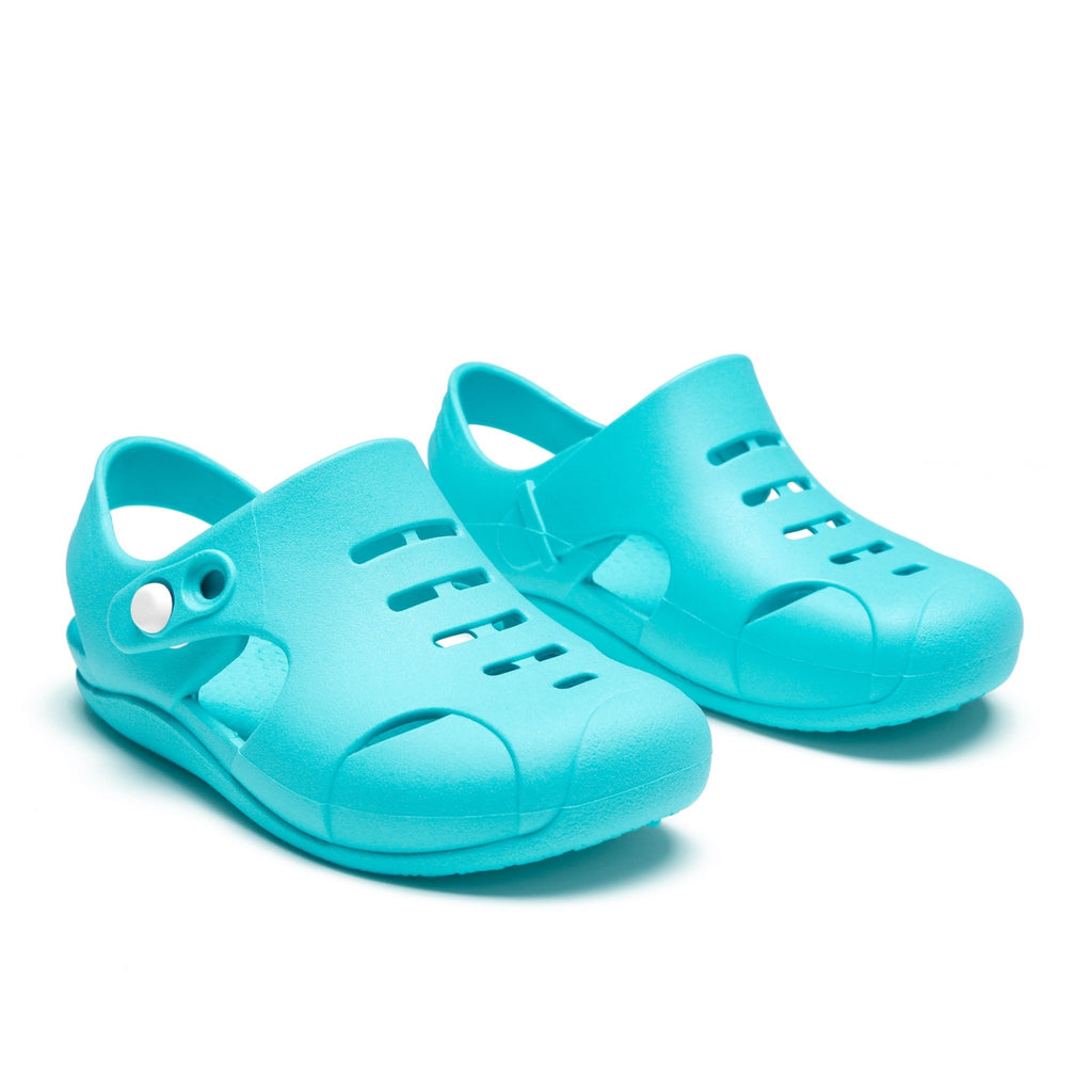Toddler Carter Camp Shoes, Capri Aqua - 5 - Okabashi
