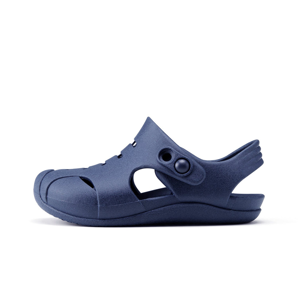 Toddler Carter Camp Shoes, Navy Blue - 5 - Okabashi
