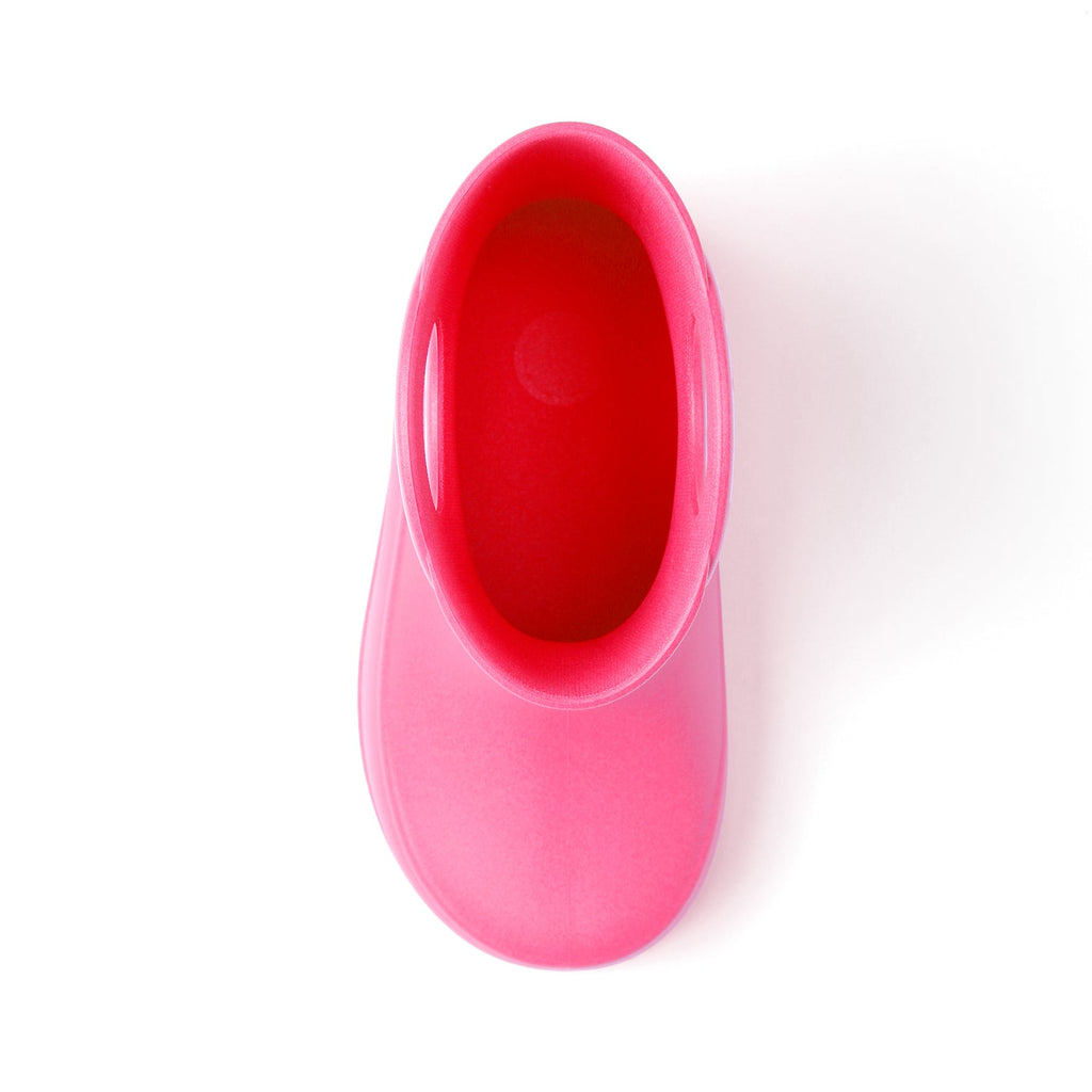Toddler Kendall Rain Boots, Pink Hearts - 5 - Okabashi