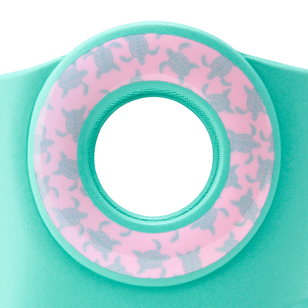 Toddler Kendall Rain Boots, Turquoise Sea Turtles - 5 - Okabashi